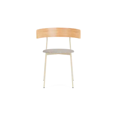 Friday dining chair with arms - sand frame - natural back